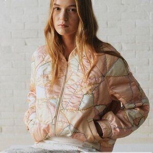 Sezane Mickey Jacket - Sézane X Sea Ny Pastel Pink Print - Size 4